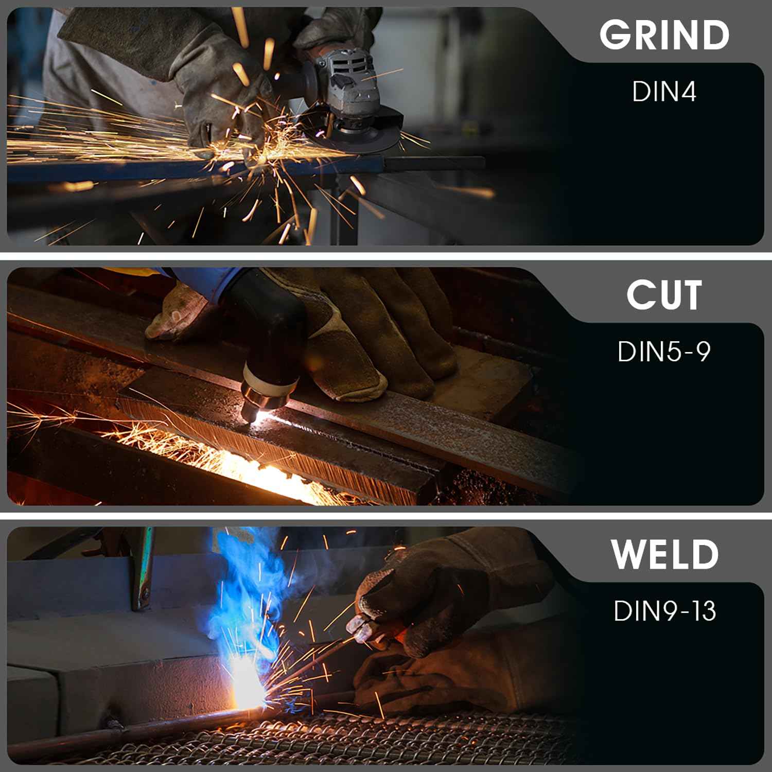 ANDELI Welding Helmet,Panoramic 180° 3.94"X3.74"Large Viewing True Color Solar Powered Auto Darkening Welding Helmet with Side View 4 Arc Sensor 4/5-8/9-13 Welder Mask Moner