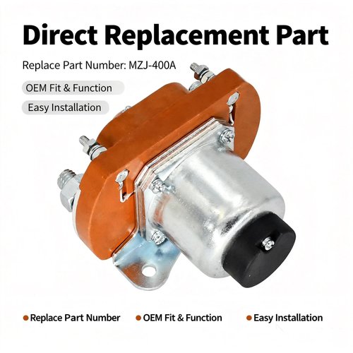 Meckparts MZJ-400A 36V 400A Solenoid Contactor Solenoid Compatible with Heavy Duty Golf Cart