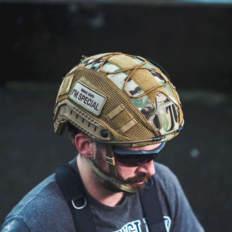 OneTigris Tactical Helmet Cover, Cloth Cover for Fast Helmet in Size M/L & Fast Bump Helmet in Size L/XL - ZKB06 No Helmet