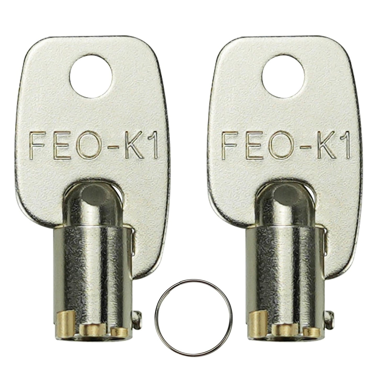 FEO-K1 Elevator Key K1 Fire Service Key Recall Reset Keys Silver Pack of 2