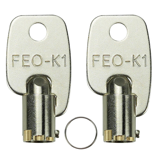 FEO-K1 Elevator Key K1 Fire Service Key Recall Reset Keys Silver Pack of 2