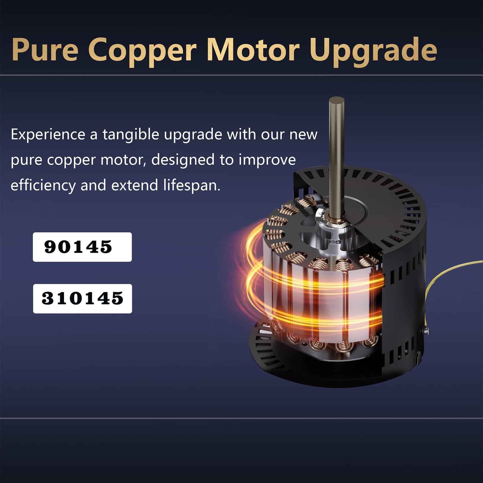 WSRXG 310145 90145 Capacitor Motor Upgrade 8 Watt 115 Volt 950 RPM Replaces Shaded Pole Motor High Efficiency Quiet Operation Long Life