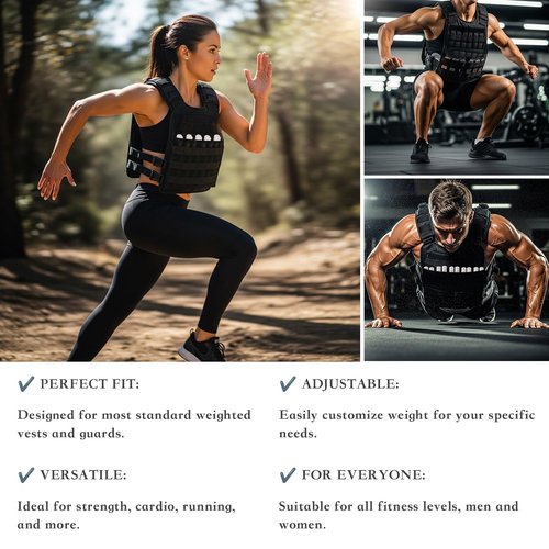Mavee Fractional Weight Vest Plates, 8 Pack (3.5 Lbs Total / 5.9 Inch), Electroplated Rustproof Solid Steel Inserts for Rucking, Tactical Carrier & Strength Training