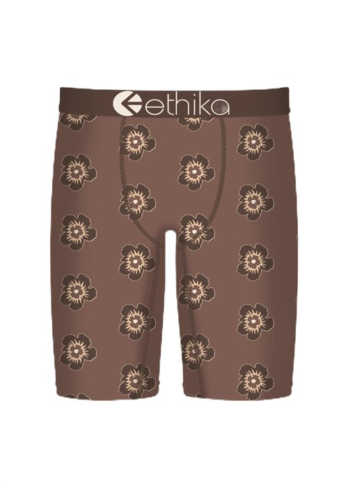 Ethika Boy's Staple Boxer Briefs, Soft 4-Way Stretch, No Ride-Up Fit - Island Provision (BRN, XL)