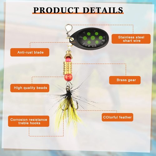 100 Pcs Fishing Lures Kit - Metal Spinner Baits for Trout, Salmon, Bass | Includes 4 Tackle Boxes