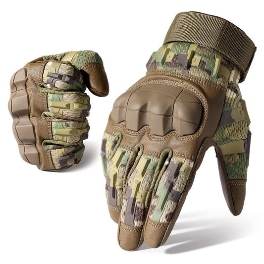 AXBXCX Tactical Gloves for Men Touch Screen Motorcycle Airsoft Paintball Motorbike Outdoor Full Finger Gloves Camouflage L