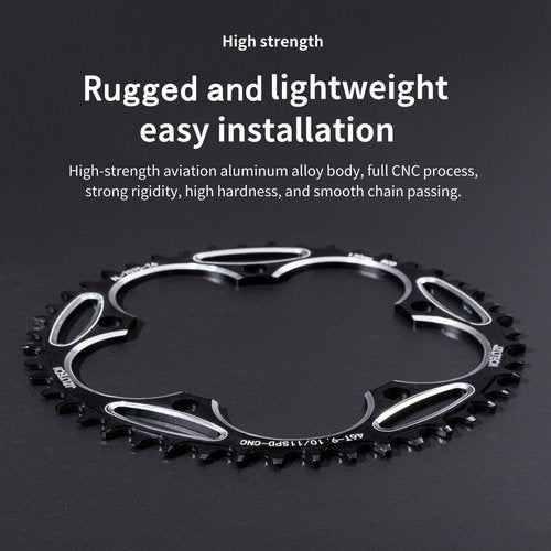JZLTECH 110 BCD Bike Chainring: 58T Round Narrow Wide Chainring, Single Bicycle Chain Ring for 8 9 10 11 12 Speed Road Bike