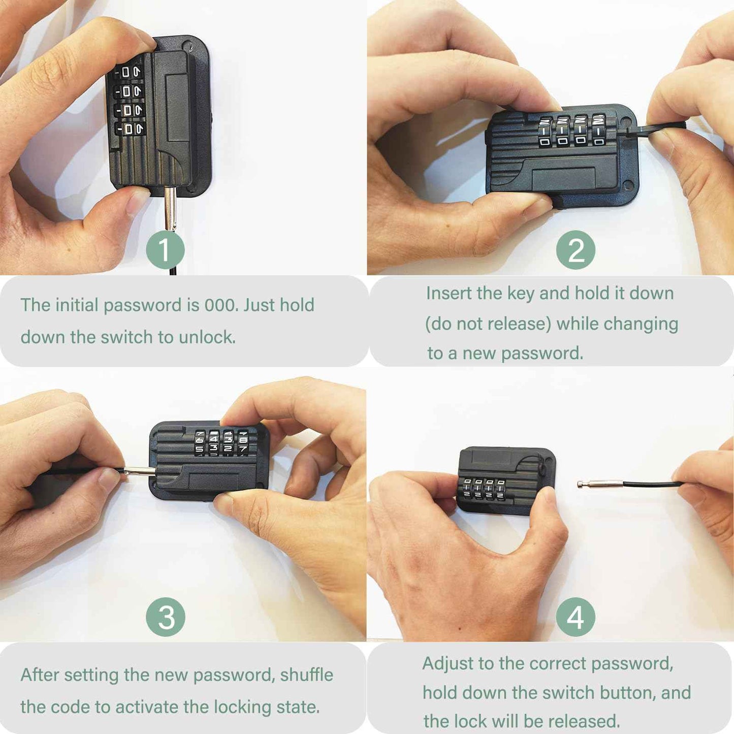 KIZZHISI Fridge Lock (2 Pack), Heavy Duty Combination Refrigerator Lock, for Fridge, Cabinets, Window and Child Locks for Cabinets and Drawers, Strong Non-Marking Adhesive No Drilling (Black)