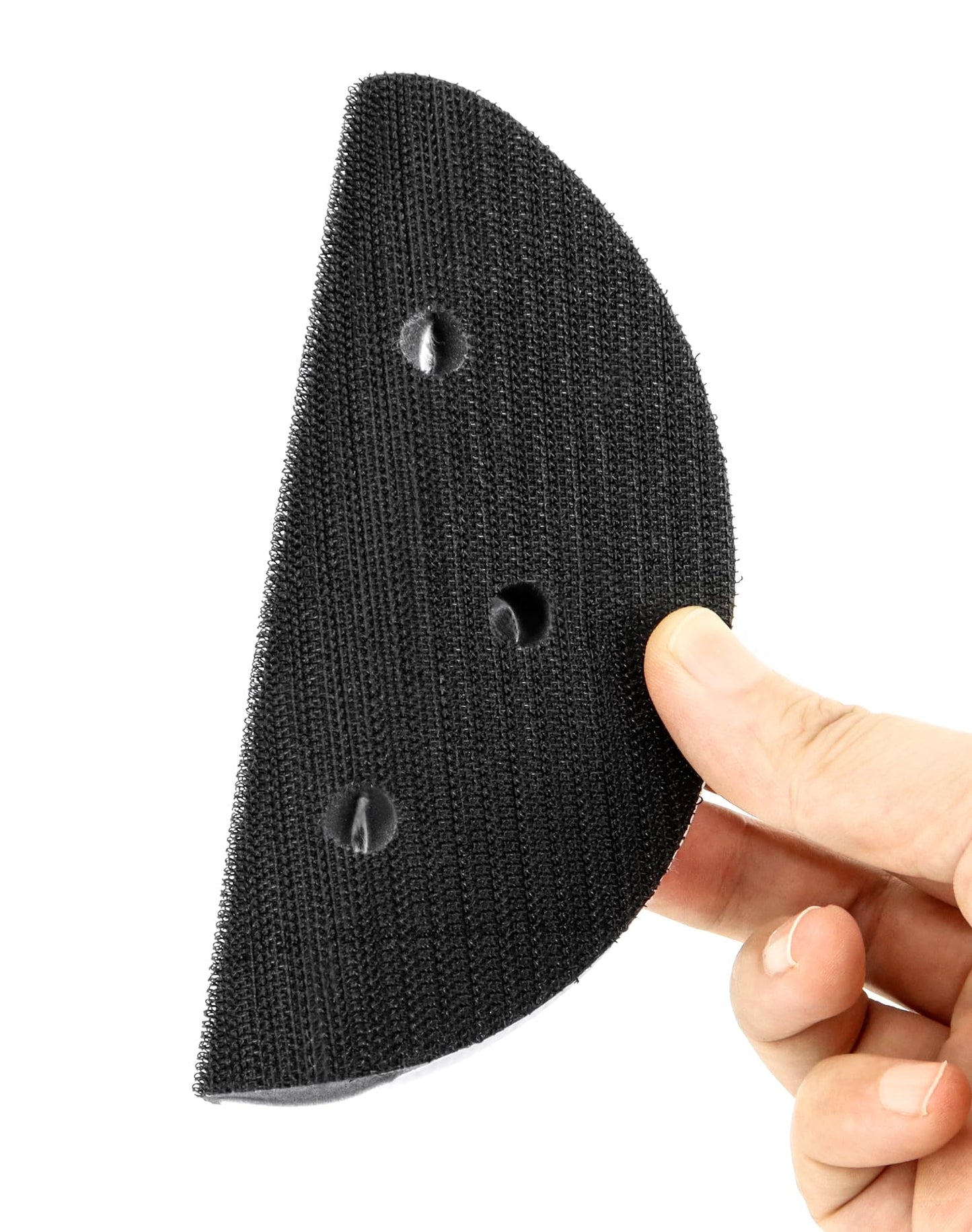 QWORK 6-Inch Hook and Loop Sanding Pad Interface, Durable Sponge Construction, 5 Pack - Compatible with Random Orbital Sanders, Ideal for Metal, Wood, Ceramics, Glass, Automotive, and Marine Polishing