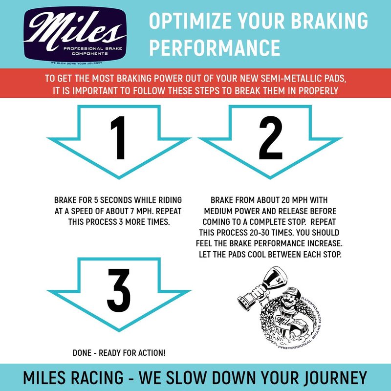 Miles Racing - Disc Brake Pads - Semi Metallic - MAGURA MT Trail (MI-MET-17)