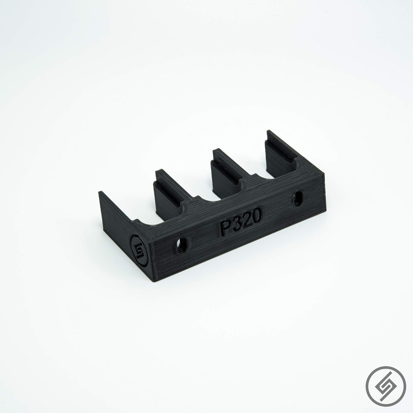 Spartan Mount Compatible with Sig P250 P320 Magazine | Pistol Mag Wall Display Storage Organization System | Unique Low Profile Design | Gun Safe Wall Garage | Gun Room Mounting Solution