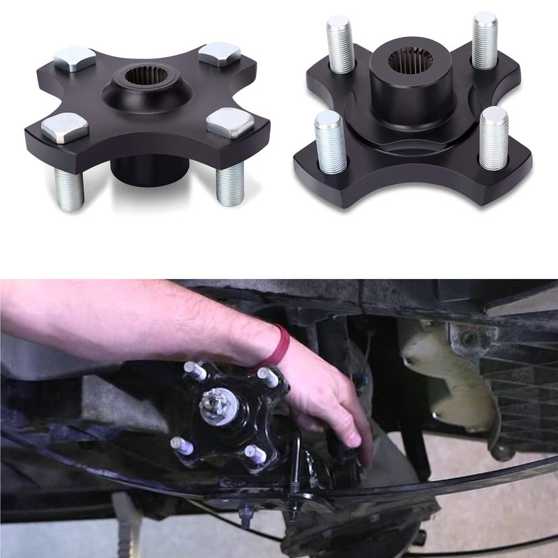 10L0L Golf Cart Rear Axle Hub Assembly Rear Wheel Hub Flange Plate for 2008-up EZGO RXV Gas & Electric Golf Cart 2 Pack OEM# 604112, 615604, 70968-G03