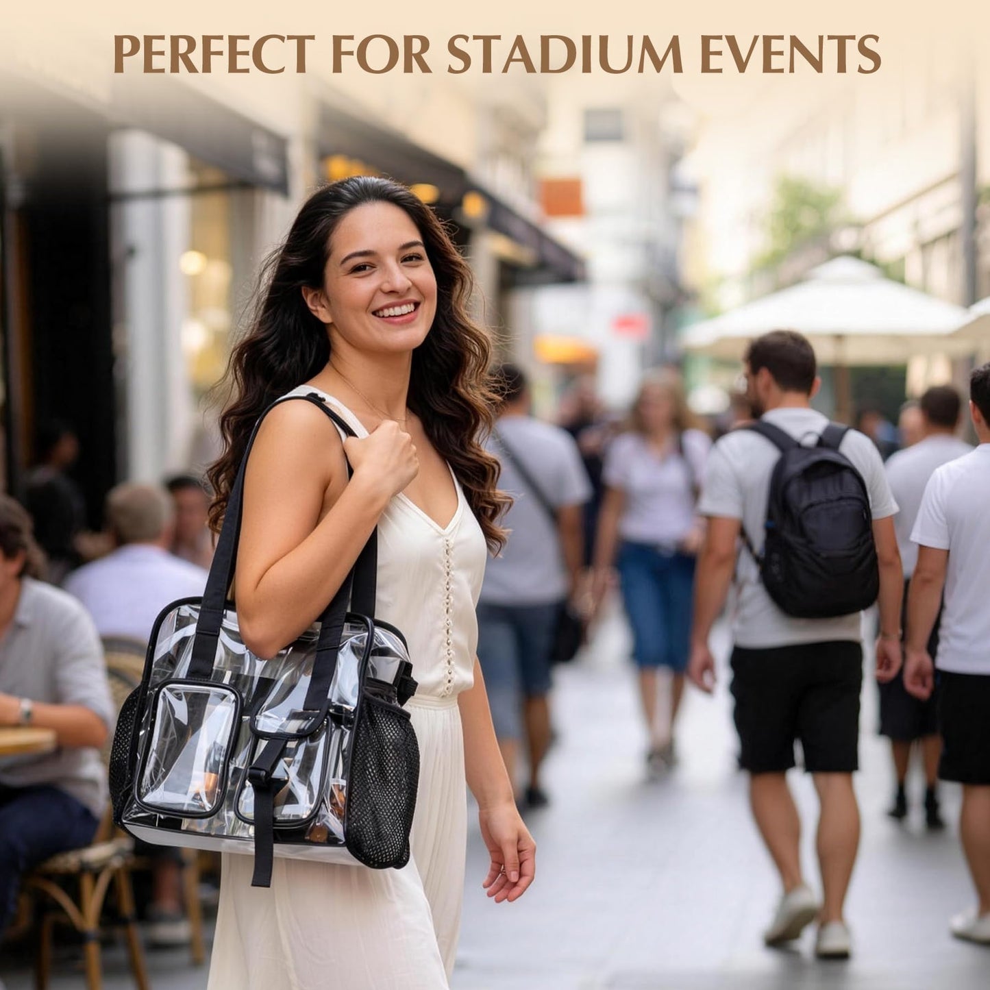 Clear Tote Bags for Work，Stadiums Concerts Corrections officers Approved