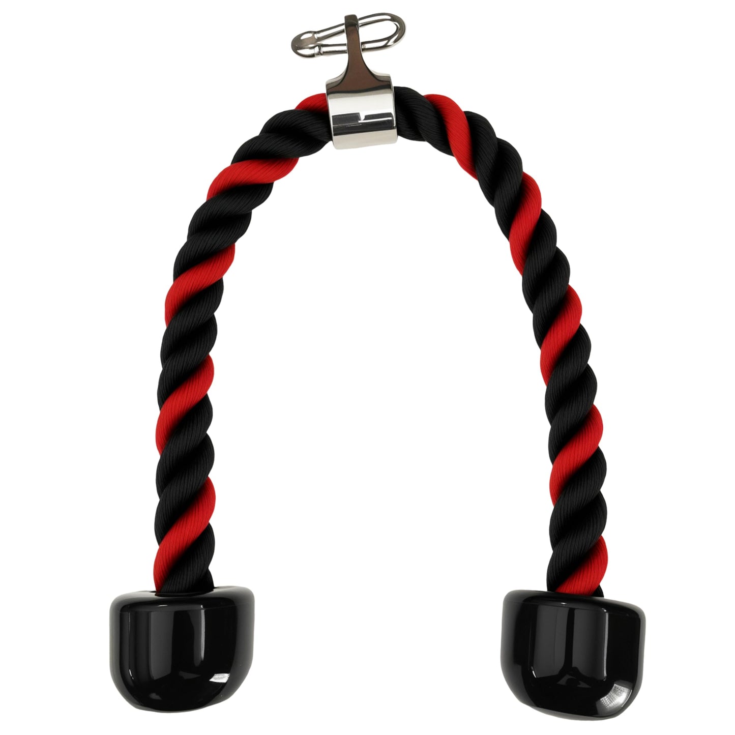 qibylift Deluxe Tricep Rope Pull Down - 27 Inch/14 Inch Rope Length, Easy to Grip & Non Slip Cable Attachment (RedMix)