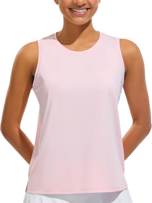 JOYSPELS Workout Tank Tops - Cool-Dry Sleeveless Yoga Shirts for Women | Loose Fit Athletic Gym Wear