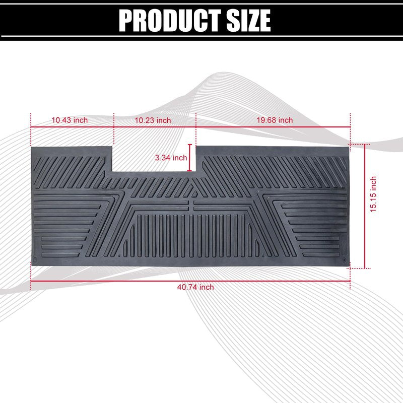 CartClan Golf Cart Floor Mat Fit Club Car Precedent New and Improved Not Deformed Non-Slip Durable Floor Liner Mat - Black