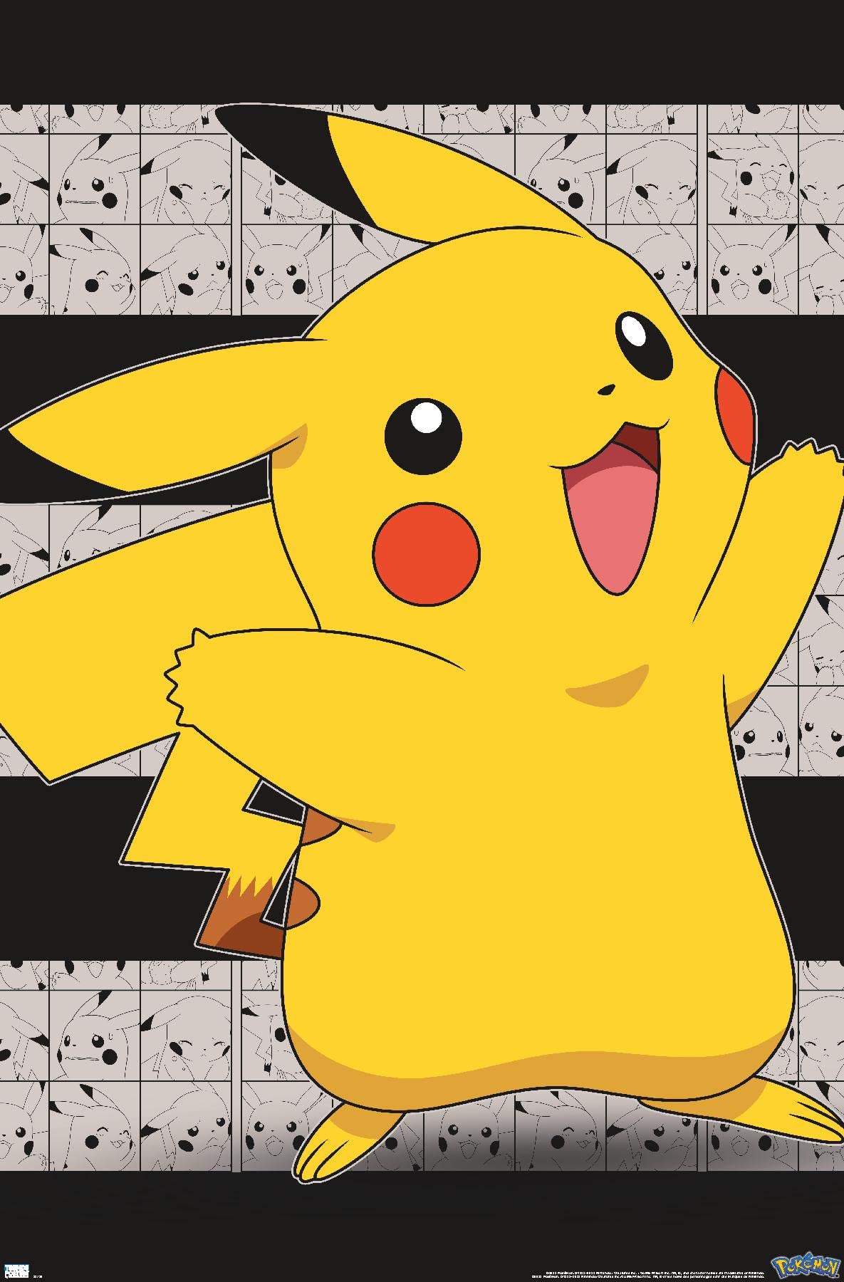 Pokémon - Pikachu Open Arms Wall Poster, 34L" x 22.4W", Unframed Version