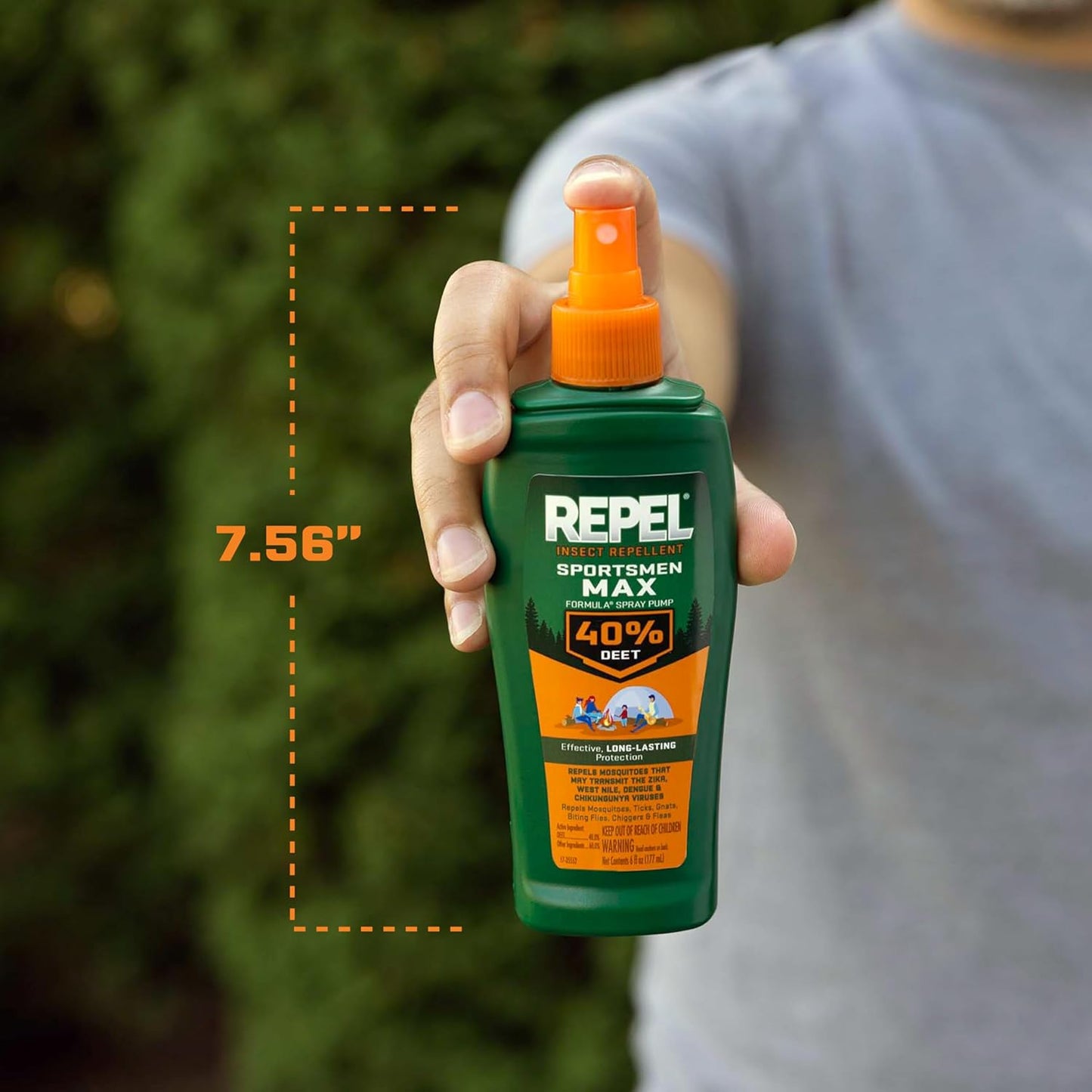 Repel Insect Repellent - Sportsman Max Formula for Mosquitoes, Ticks & Gnats | 6 oz Aerosol (Pack of 2)