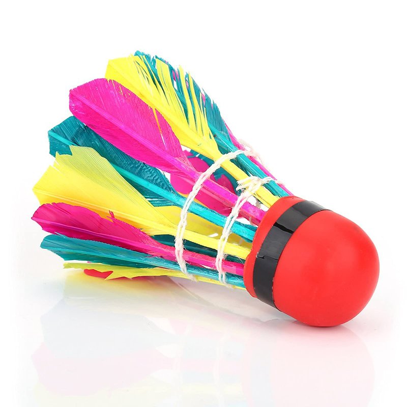 VGEBY 11Pcs Badminton Shuttlecocks, Badminton Balls Badminton Birdies Colorful Shuttlecocks Rainbow Ball Badminton for Sports Training Activities Rainbow Birdies Rainbow
