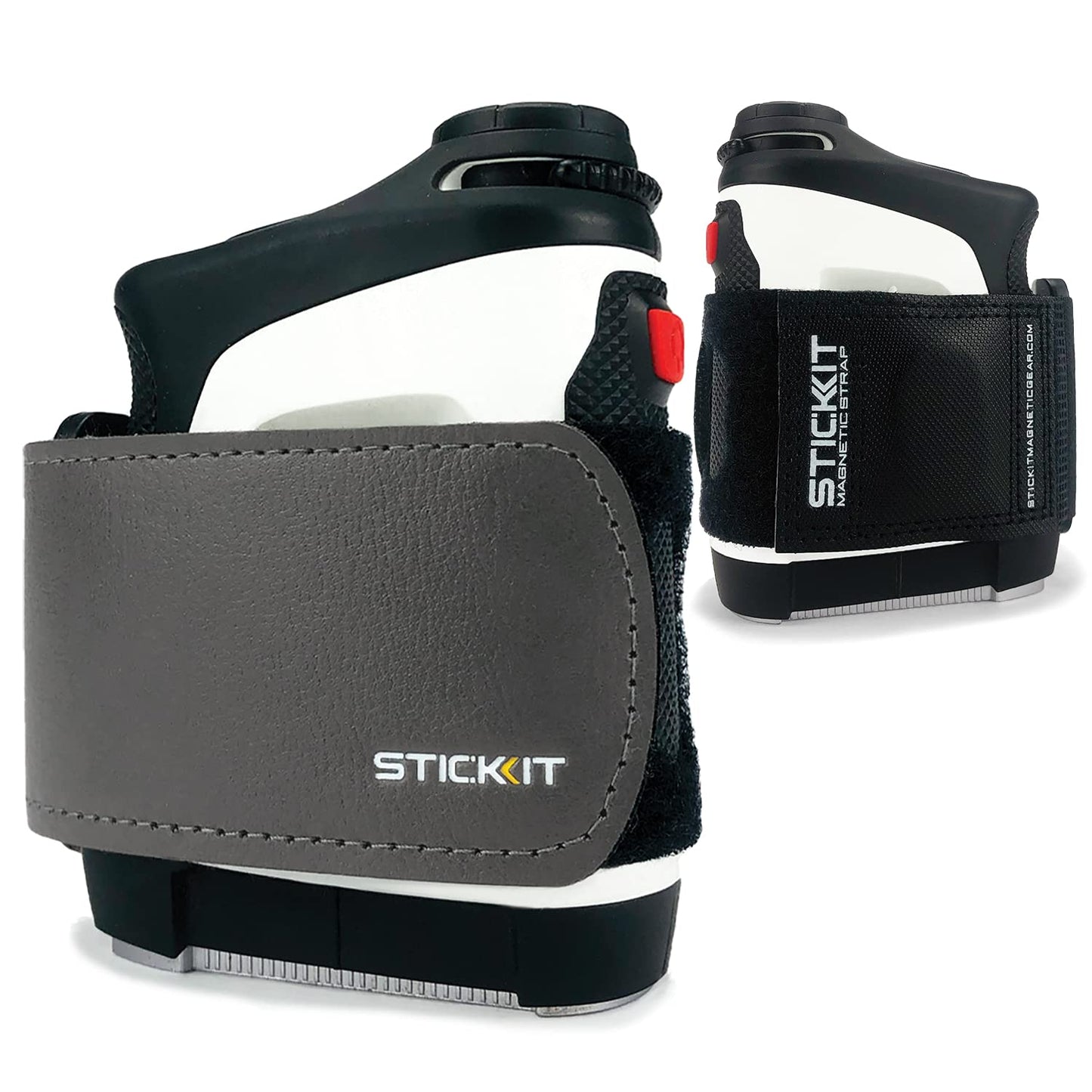 STICKIT Magnetic Rangefinder Strap | Strong Magnet Securely Holds to Golf Carts and Golf Clubs for Easy Access | Slim, Form Fitting, Size Adjustable