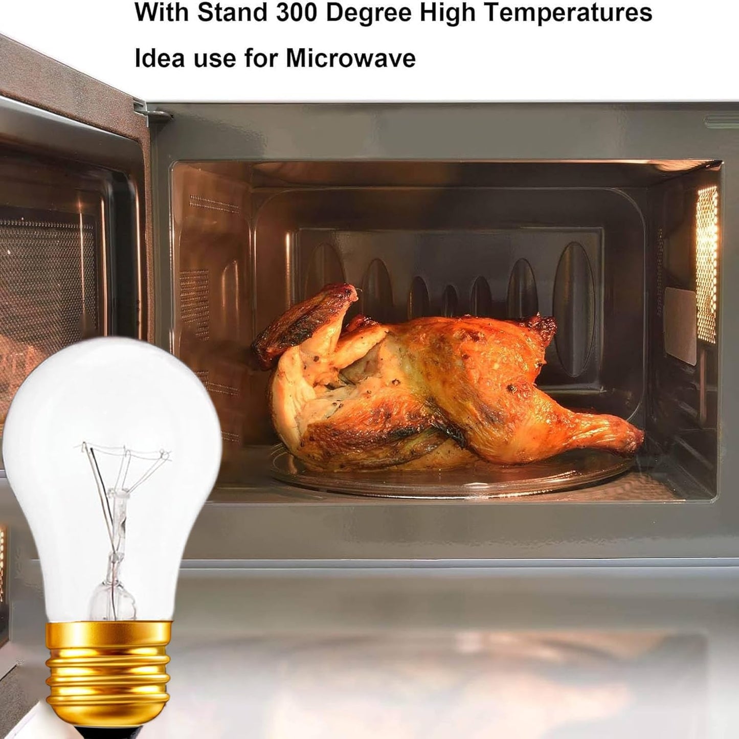 Eclolumi Light Bulb A15 40W Incandescent Mini-Standard Shape with E26 Standard Medium Screw Base for Refrigerators, Ovens, 110V, Dimmable, 2700K Warm White (A15-6p)