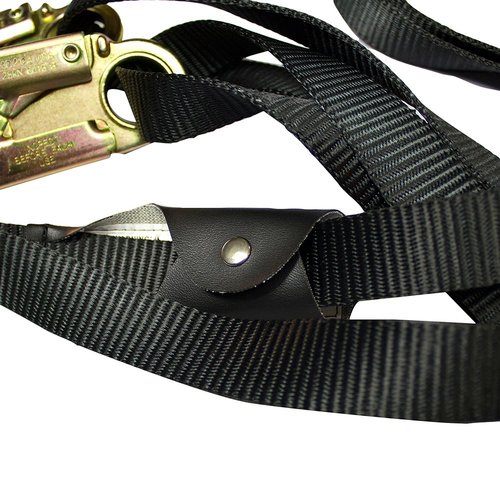 Fusion Y-Legged Zipline Lanyard with Steel Snap Hooks 23kN Black