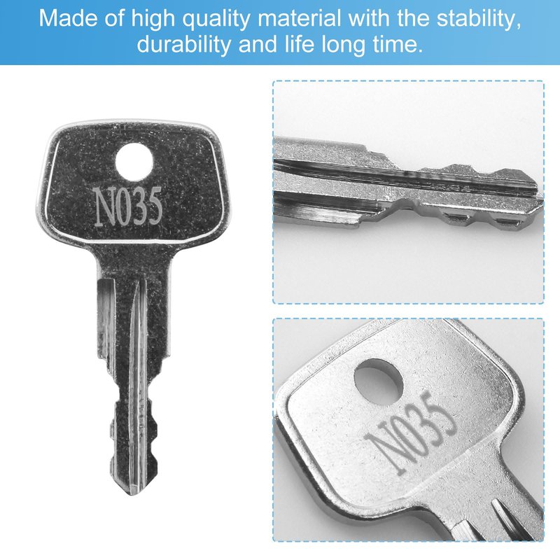 Screw Man N035 Replacement Key (2 Pcs) Fits for Thule Roof Racks,Rails, Cargo Box, Carriers, Crossbars,Haulers Rooftop Cargo Carrier