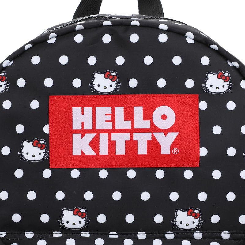 Bioworld Hello Kitty Head and Polka Dots AOP Travel Backpack