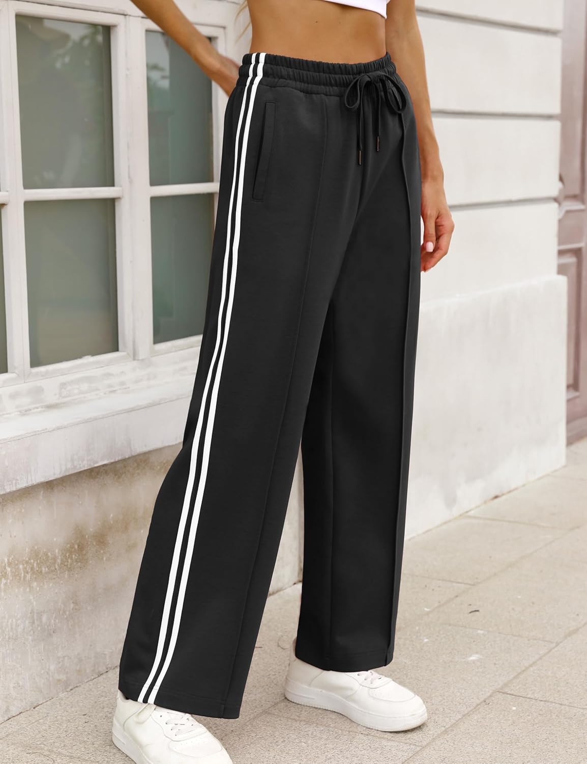 Skiennix Women's Track Pants - Loose Fit Straight Leg Athletic Sweatpants | Warm-Up, S-XL