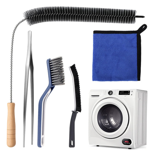 XANGNIER 5 Pack Dryer Vent Cleaner Kit,Flexible Dryer Lint Brush Vent Cleaner,Dryer Lint Trap Cleaning Tool,Laundry Room Essentials Lint Remover Accessories,Household Cleaning Tools