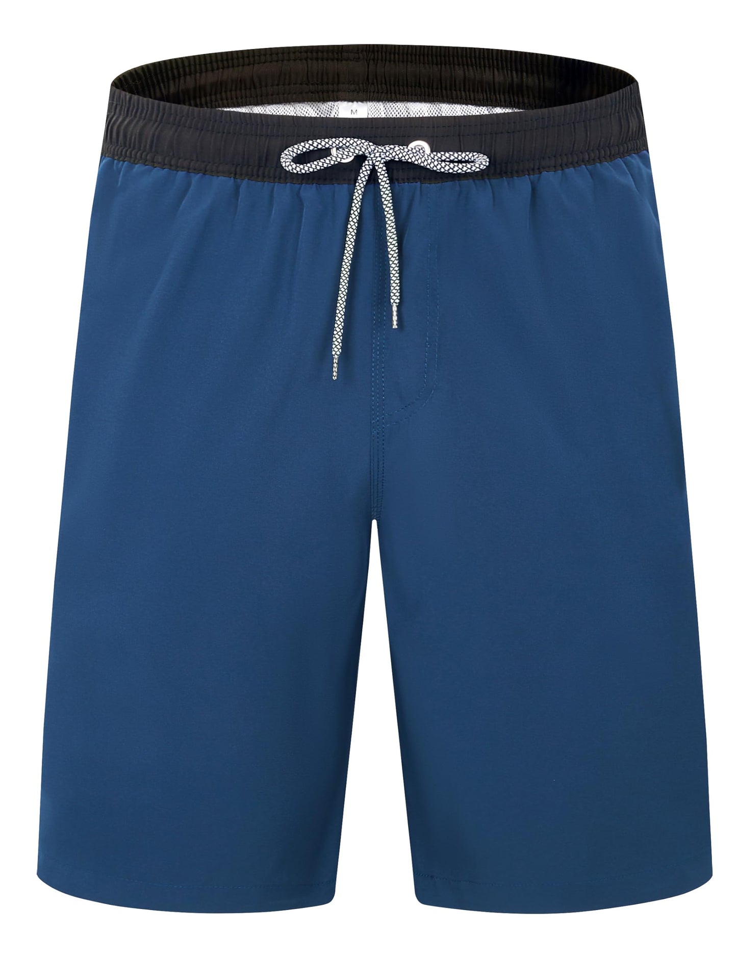 ELETOP Men's Swim Trunks Quick Dry Bathing Suit Swimming Board Shorts Mesh Lining Beach Swimwear Blue 4XL