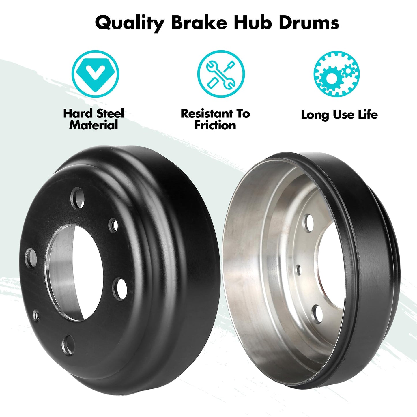 10L0L Yamaha Golf Cart Brake Repair Kit, Brake Hub Drums & Shoes & Spring kit fit Yamaha G14, G16, G19, G22 G&E 1994-2006 Models,OEM JU0-G6521-00-00, JN6-F5331-01-00, JN3-F5331-00