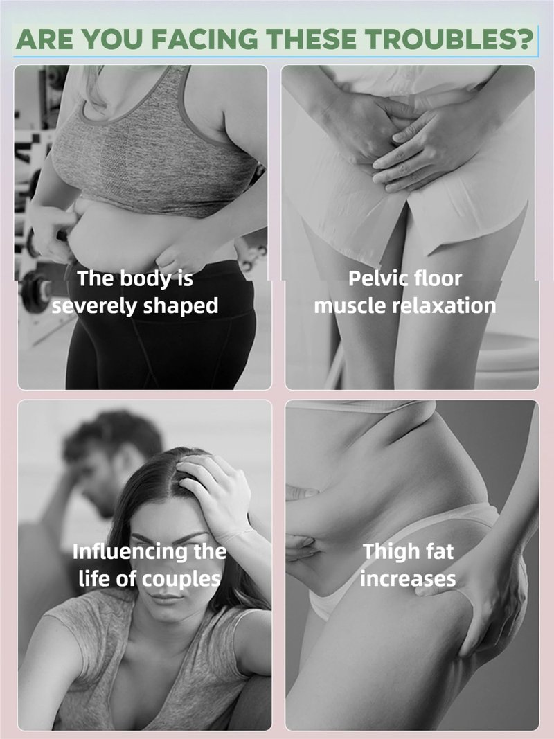 Pelvic Floor Exercise Devices for Women, Kegel Inner Thigh Exerciser, Adjustable Resistance Thigh Trainer, 360°Rotatable Pads, TIME&Call Calculate Exerciser for Home Workout, Hip Strengtheners