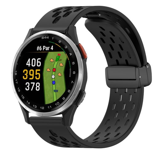 Lamshaw Compatible with Garmin Approach S44 Band, 20mm Quick Release Breathable Soft Silicone Sport Band Replacemet Straps Compatible for Garmin Approach S50, S44, S42, S40 Watch