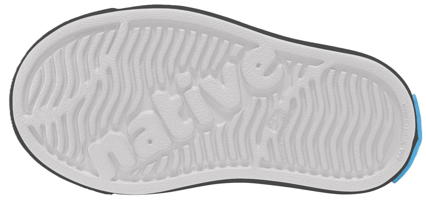 Native Shoes Unisex-Kids Jefferson Sneakers, Cloud Grey/Dublin Grey, 4 Toddler