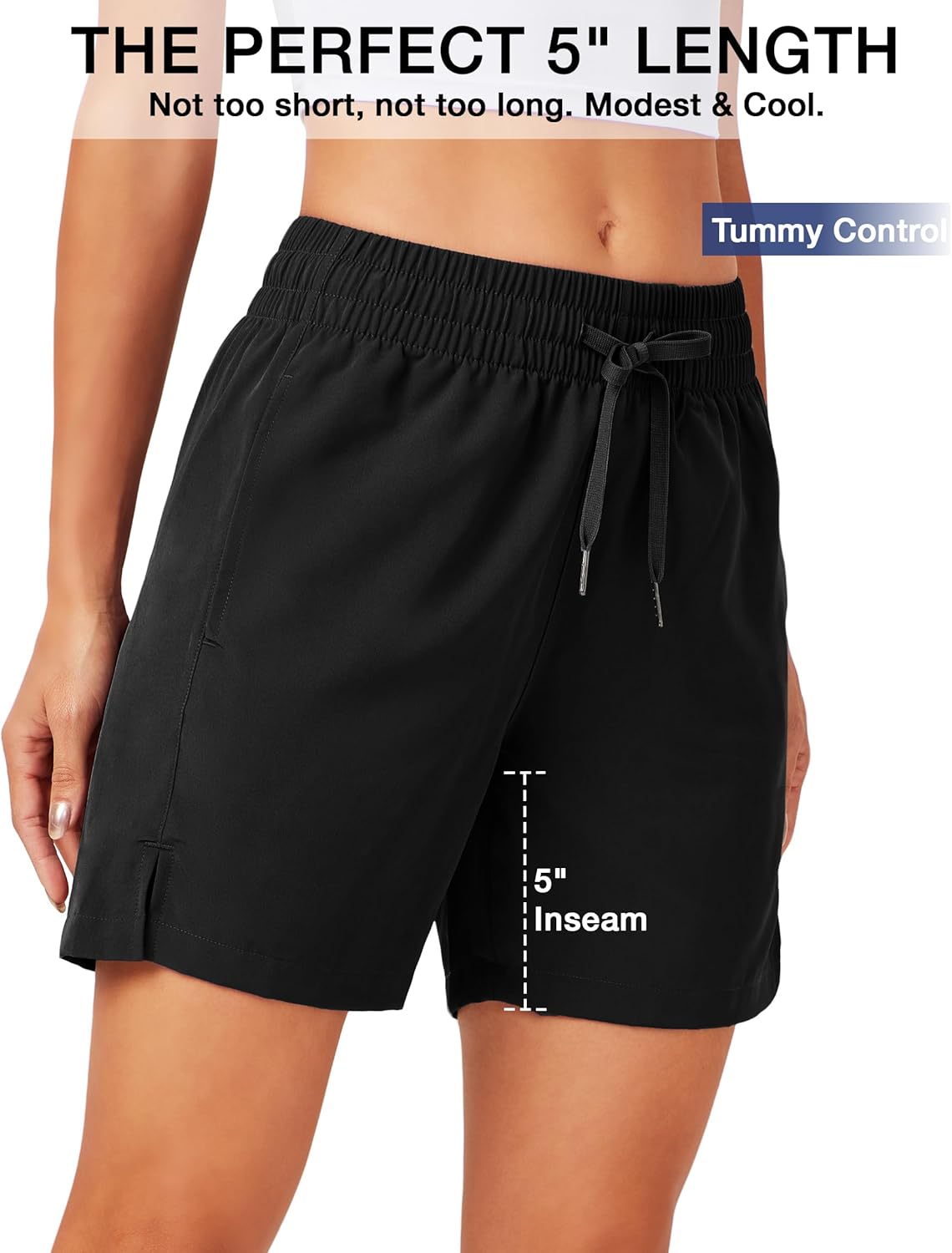ZUTY Women's Athletic Shorts - Lightweight Quick-Dry Running Shorts with Pockets | 3-Pack Set
