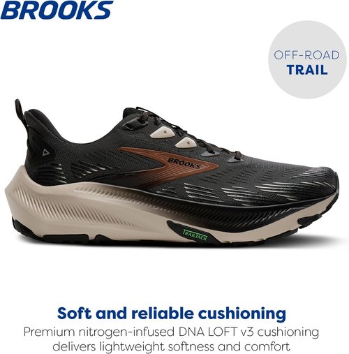 Brooks Men's Ghost Trail Running Shoes - Versatile Off-Road Design for Rugged Terrain
