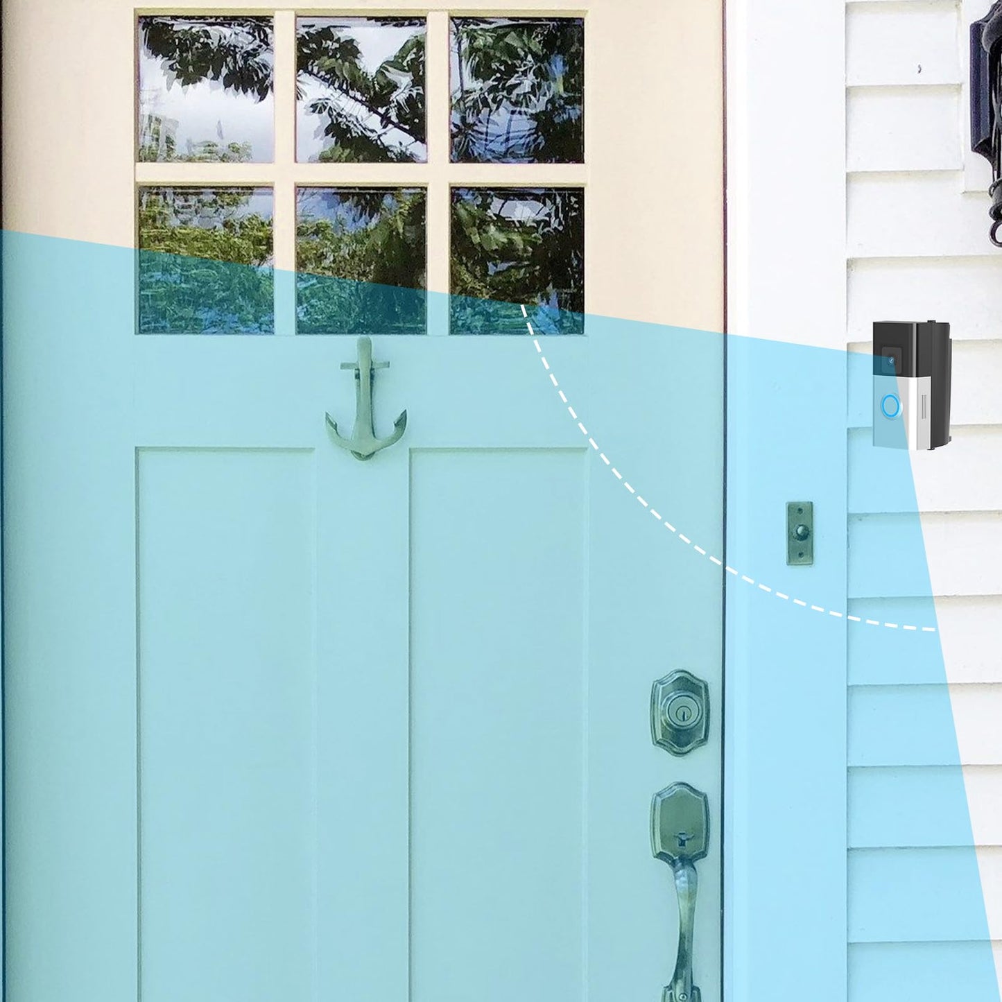 Ring Doorbell Vinyl Siding Mount, Adjustable 30 to 55 Angle Doorbell Mount Compatible with Ring Video Doorbell, Doorbell Camera Holder Bracket Wedge for Apartment, offices