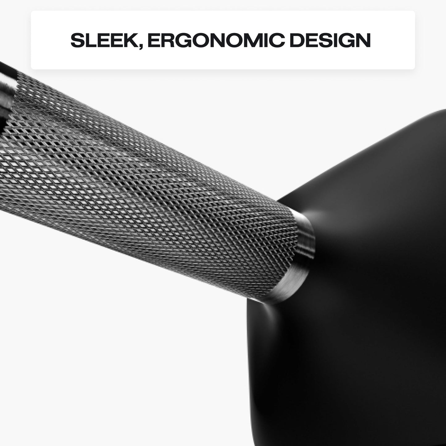 Peloton Dumbbells | Ergonomically Designed Pair of Cast Iron Weights With Urethane Coating and Nonslip Grip, Available in Set of Two - 5 lb, black