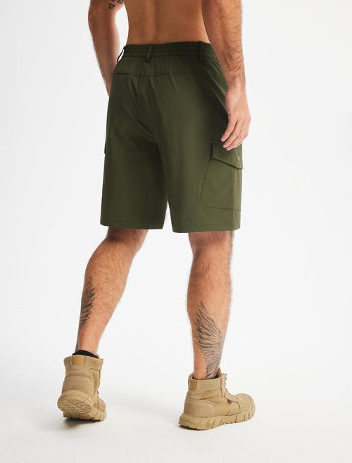 Libin Men's Hiking Cargo Shorts - Lightweight Quick-Dry Design with Zipper Pockets | 9" Casual Shorts for Outdoor Activities
