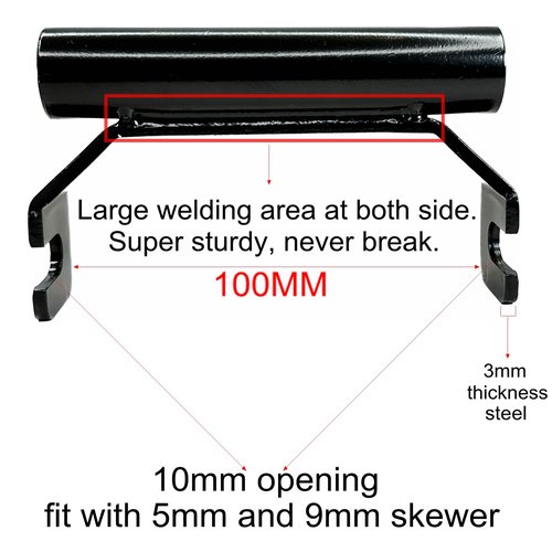 Fork Thru Axle Adapter for Bike Rack Convert QR Fork Mount to Thru Axle Bicycle Mount 15x110mm 12x100mm 15x100mm 20x110mm (15x100mm)