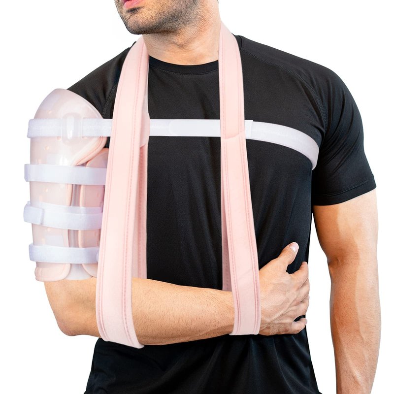 Sarmiento Brace - Humeral Shaft Fracture Splint Humeral Fracture Brace for Broken Upper Arm Shoulder Bicep Left/Right Arm Long-Bone Humerus Fracture for Men and Women (M)