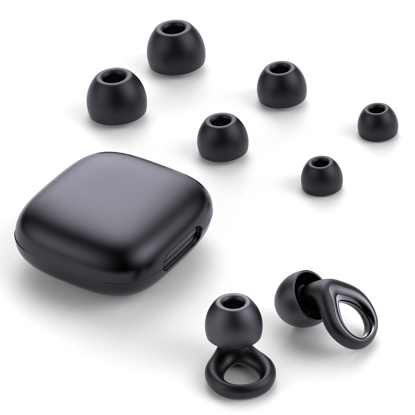 QWH Concert Ear Plugs, High Fidelity Hearing Protection for Concerts and Musicians, Reusable Silicone Ear Plugs for Festivals, Live Events, DJs, 25 dB Noise Cancelling (Black)