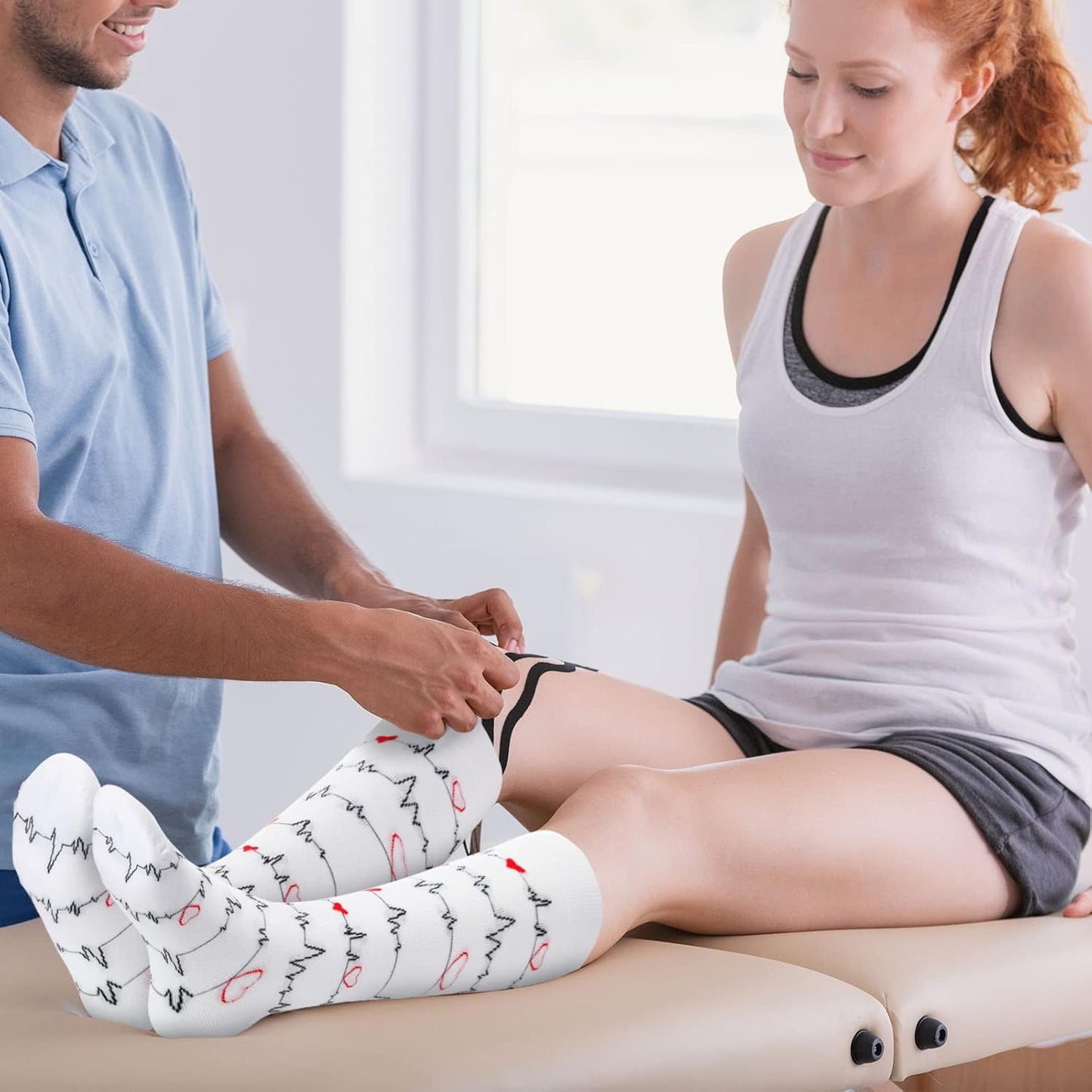 Wesiti Compression Socks for Women - 7 Pairs Knee-High Athletic Medical Socks | Perfect Nurse Gifts