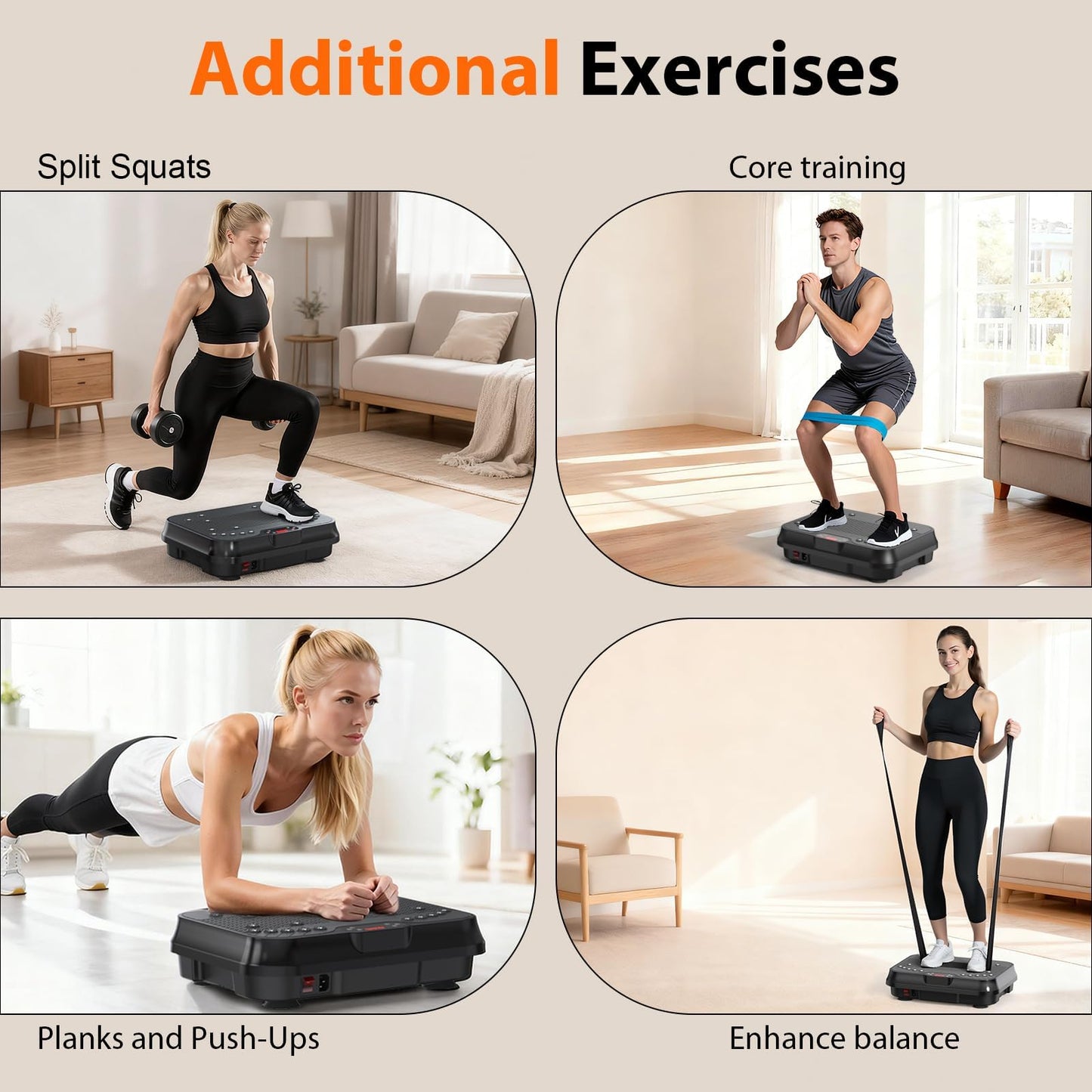 DKDNSJ Vibration Plate Exercise Machine for Lymphatic Drainage