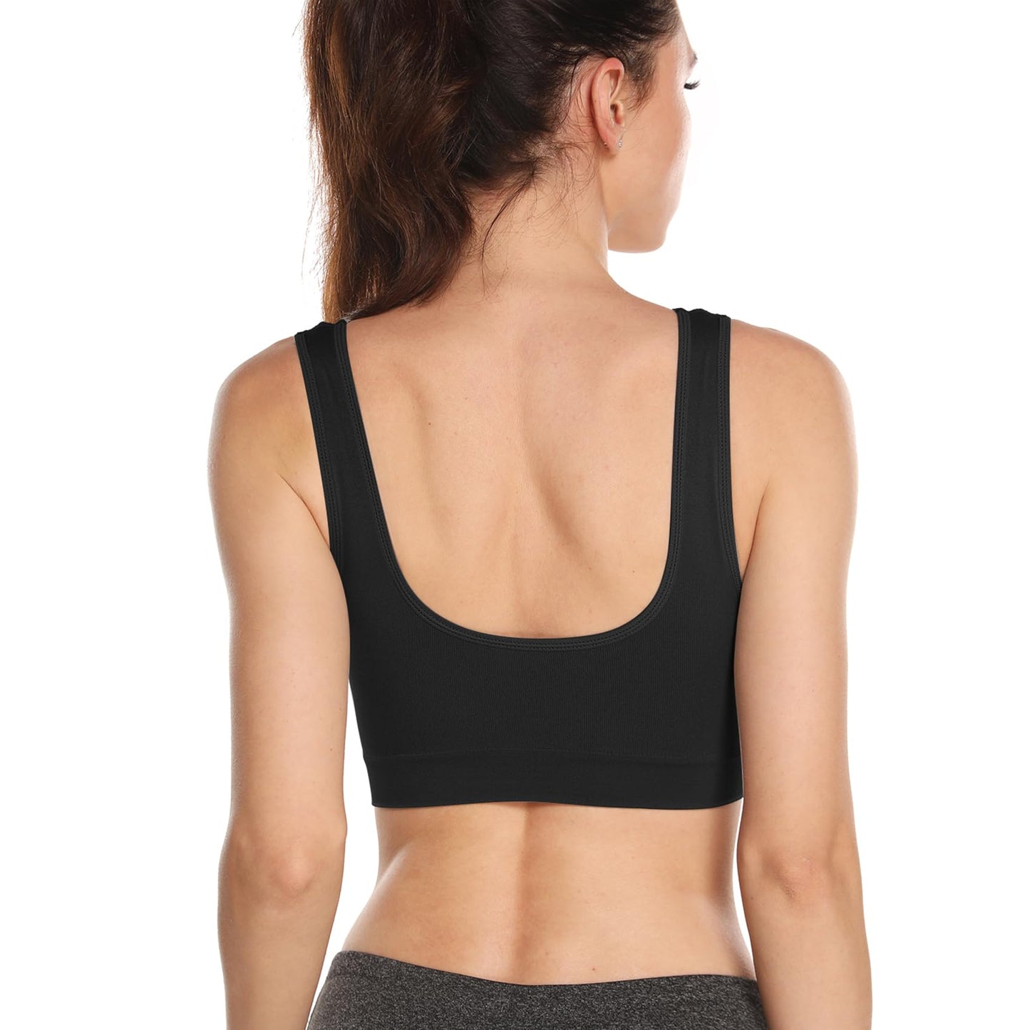 Onory 3 Pack Sports Bras for Women Wirefree Padded Workout Yoga Gym Fitness Bra Medium Support