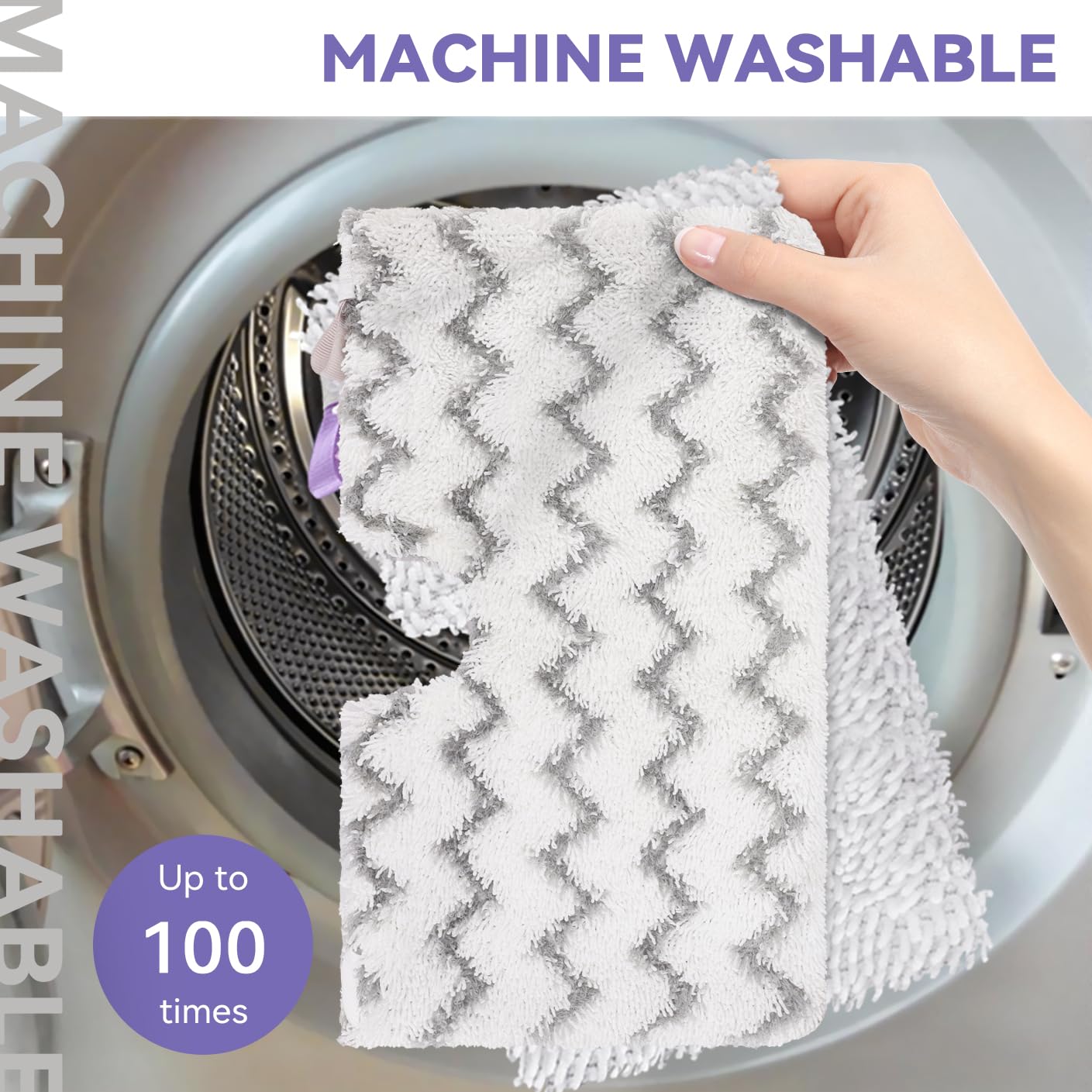 S3501 For Shark Steam Pocket Mop Pads: Washable Steam Mop Replacement Pads For Shark Steamer S3601D S3601 S3801CO S3901 S3550 SE450 (6Pack)