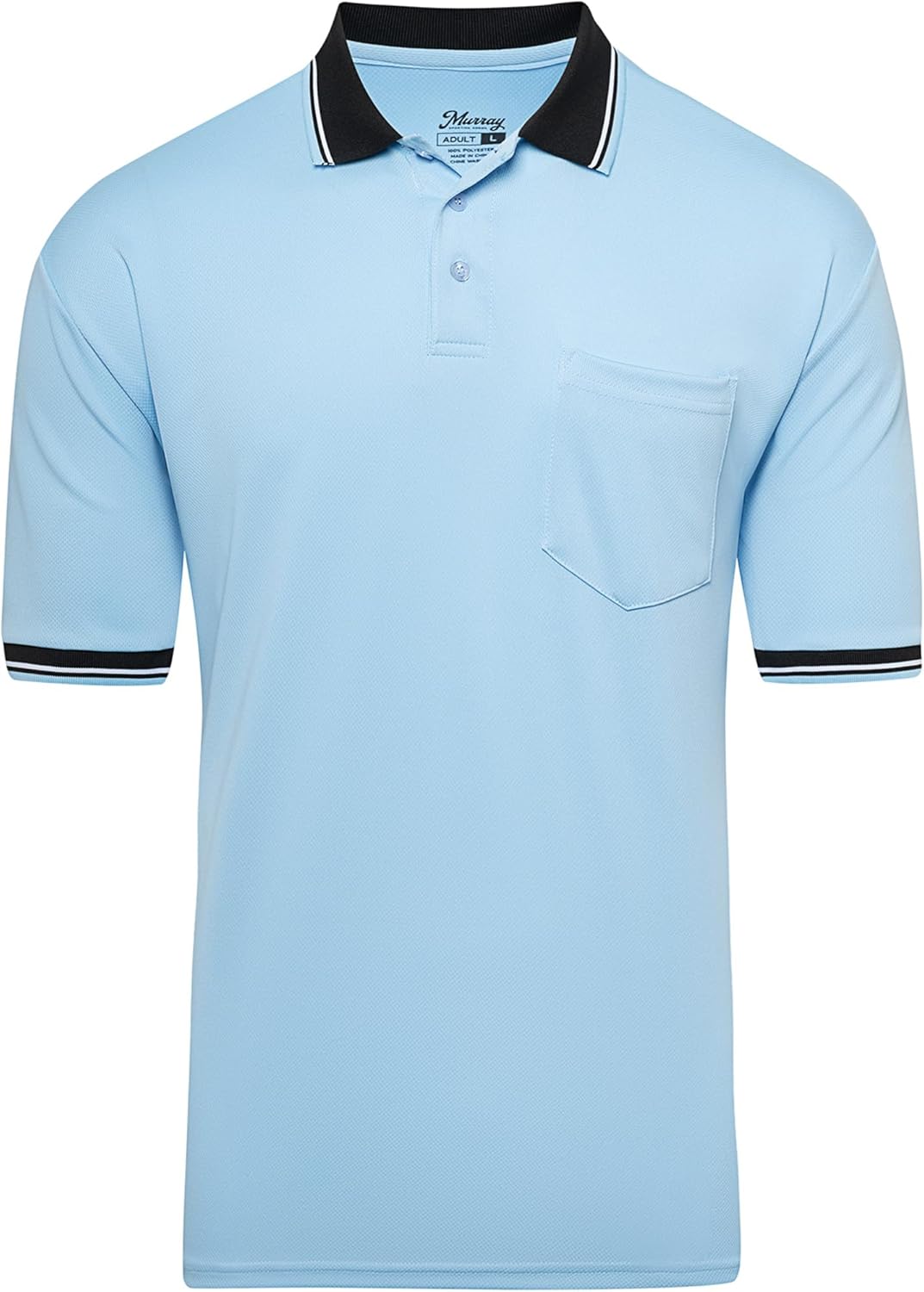 Murray Sporting Goods Polo Umpire Shirt - Short Sleeve Design for Comfort | Fits Chest Protector