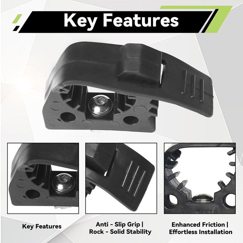 MusixiA Shovel Holder for Truck Quick Release Rubber Clamp Mount Kit Fits 1"~1.5" in Diameter Tool Handles forTrucks UTV ATV Offroad 4X4 Parts 4Pcs