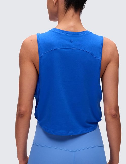 CRZ YOGA Pima Cotton Tank Tops for Women - Loose Fit Sleeveless Workout & Yoga Shirts